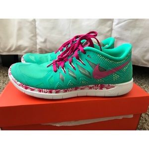 Youth Nike Free 5.0 Print